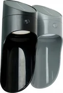 Lampy ogrodowe - Kinkiet Lampa kinkiet zewnętrzny solarny LED czarny/szary - miniaturka - grafika 1