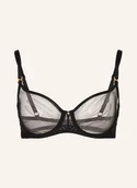 Biustonosze - Aubade Biustonosz Z Fiszbinami Sheer Emotion schwarz - miniaturka - grafika 1