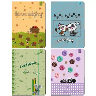 EV-Corp Teczka A4 z gumką BFF zwierzaki - Teczki i skoroszyty - miniaturka - grafika 1