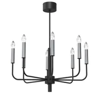 Lampy sufitowe - Okazała, świecznikowa lampa wisząca z chromem LX 4283 z serii AKASYA - miniaturka - grafika 1