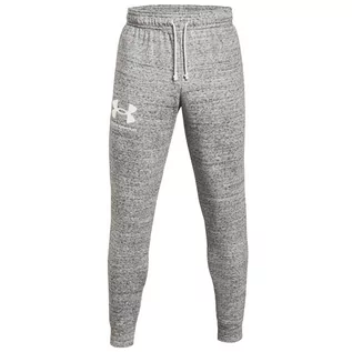 Spodenki męskie - Under Armour Rival Terry Joggers 1361642-112, męskie spodnie szare - grafika 1