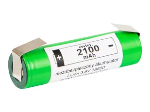 Akumulator 18650 li-ion 2100mAh blaszki - Ładowarki i akumulatory - miniaturka - grafika 1