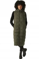 Kamizelki damskie - Damska kamizelka z kapturem długa Regatta RWB140 41C khaki XXL - miniaturka - grafika 1