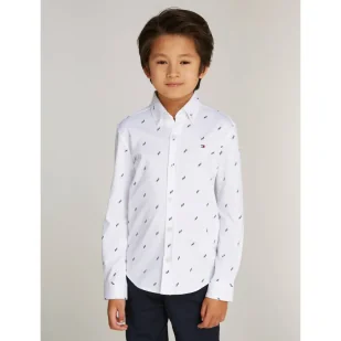 Tommy Hilfiger Koszula ALLOVER Regular Fit - Bluzki dla chłopców - miniaturka - grafika 1