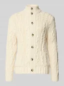 Swetry męskie - Kurtka z dzianiny z listwą guzikową - miniaturka - grafika 1