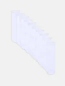 Skarpetki dla dzieci - Sinsay - Bawełniane skarpetki 10 pack - biały - miniaturka - grafika 1