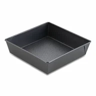 Formy do ciast - FORMA BLACHA PIECZENIA KWADRATOWA TADAR 24 x 24 CZARNA - miniaturka - grafika 1