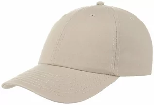 Czapki i chusty sportowe męskie - Czapka Dad Hat Strapback, jasnobeżowy, One Size - grafika 1