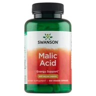 Odchudzanie i oczyszczanie - SWANSON Malic Acid (kwas jabłkowy) 600mg - (100 kap) - miniaturka - grafika 1