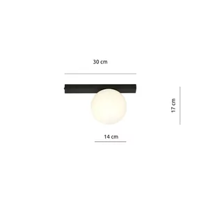 Emibig Fit lampa sufitowa 1-punktowa czarna/biała 1124/1 1124/1 - Lampy sufitowe - miniaturka - grafika 4