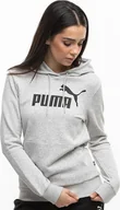 Bluzy damskie - Puma Bluza damska Puma ESS Logo Hoodie TR szara 586791 04 L - miniaturka - grafika 1