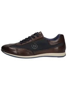 Bugatti Skórzane sneakersy w kolorze brązowym - Trampki męskie - miniaturka - grafika 1