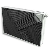 Dekoracje domu - magnes mata magnetyczna kaloryfer dekor czarny układ - miniaturka - grafika 1