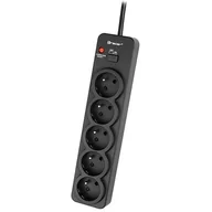 Listwy zasilające - Listwa TRACER PowerGuard Pro TRALIS46976 (1.8 m) Czarny - miniaturka - grafika 1
