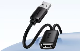 Przedłuzacz Baseus USB 2.0 męski do żeński, AirJoy series, 1.5m (czarny) - Kable komputerowe i do monitorów - miniaturka - grafika 2