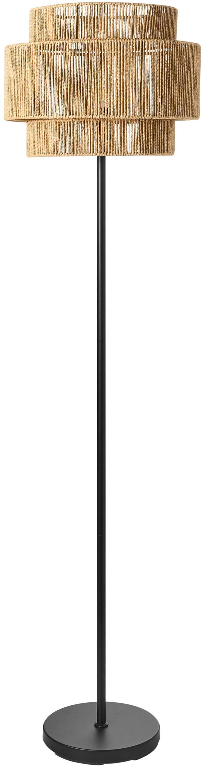 Lampa podłogowa Beliani Lampa podłogowa WOKIRO Papierowy sznurek