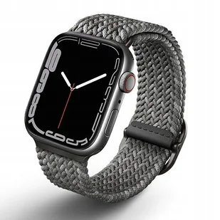 Apple Pasek wymienny Uniq Aspen Designer Edition na Watch 42/44/45mm UNIQ-45MM-ASPDEPGRY) Szary - Akcesoria do smartwatchy - miniaturka - grafika 2