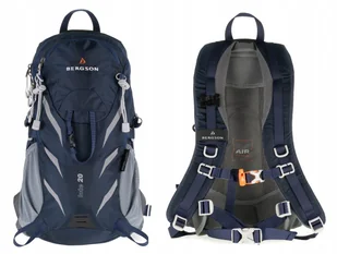 PLECAK SPORTOWY BERGSON LOTE 20L LEKKI I WYGODNY GRANATOWY - Torby sportowe - miniaturka - grafika 1