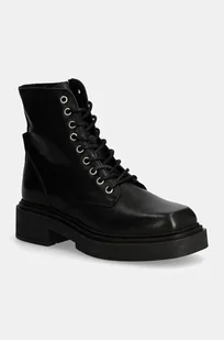 Steve Madden workery skórzane Chiney damskie kolor czarny na platformie lekko ocieplone SM11003204 - Botki damskie - miniaturka - grafika 1
