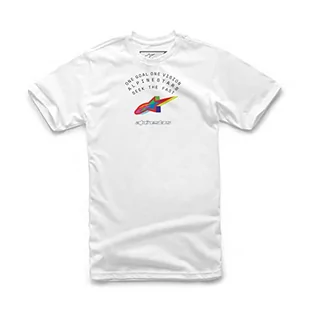 Alpinestars Koszulka męska Temple Tee z krótkim rękawem, biała, S, biały, S - Koszulki męskie - miniaturka - grafika 1
