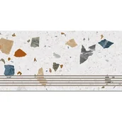 Płytki ceramiczne - Arcana STRACCIATELLA NACAR 30X60 STOPNICA - miniaturka - grafika 1