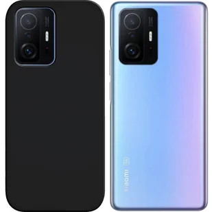 Etui Do Xiaomi 11T / 11T Pro Gumowe Obudowa Czarne Matowe Silikon Pokrowiec - Etui i futerały do telefonów Etui Do Xiaomi 11T / 11T Pro Gumowe Obudowa Czarne Matowe Silikon Pokrowiec - Etui i futerały do telefonów - miniaturka - grafika 1