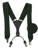 Dodatki do ubrań - Ciemnozielone szelki do spodni SZ176 - miniaturka - grafika 1