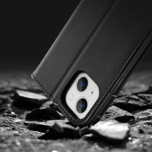 Dux Ducis Hivo skórzane etui z klapką pokrowiec ze skóry naturalnej portfel na karty i dokumenty iPhone 14 brązowy - Portfele - miniaturka - grafika 19