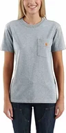 Odzież robocza - Carhartt Koszulka WK87 Workwear Pocket S/S Grey - miniaturka - grafika 1