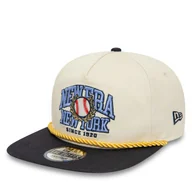 Czapki męskie - Czapka z daszkiem New Era New World Golfer Newera 60435073 Beżowy - miniaturka - grafika 1