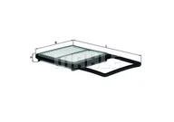 Filtry powietrza - Filtr powietrza Mahle LX 2678 - miniaturka - grafika 1