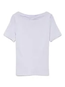 Koszulki i topy damskie - Vero Moda Koszulka w kolorze fioletowym - miniaturka - grafika 1