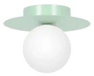 Lampy sufitowe - Zielony metalowy plafon lampa sufitowa kapelusz - 3X A677 C3-S10 - miniaturka - grafika 1