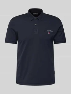 Koszulka polo o kroju regular fit z wyhaftowanym logo model ‘elbas’ - Koszulki męskie - miniaturka - grafika 1