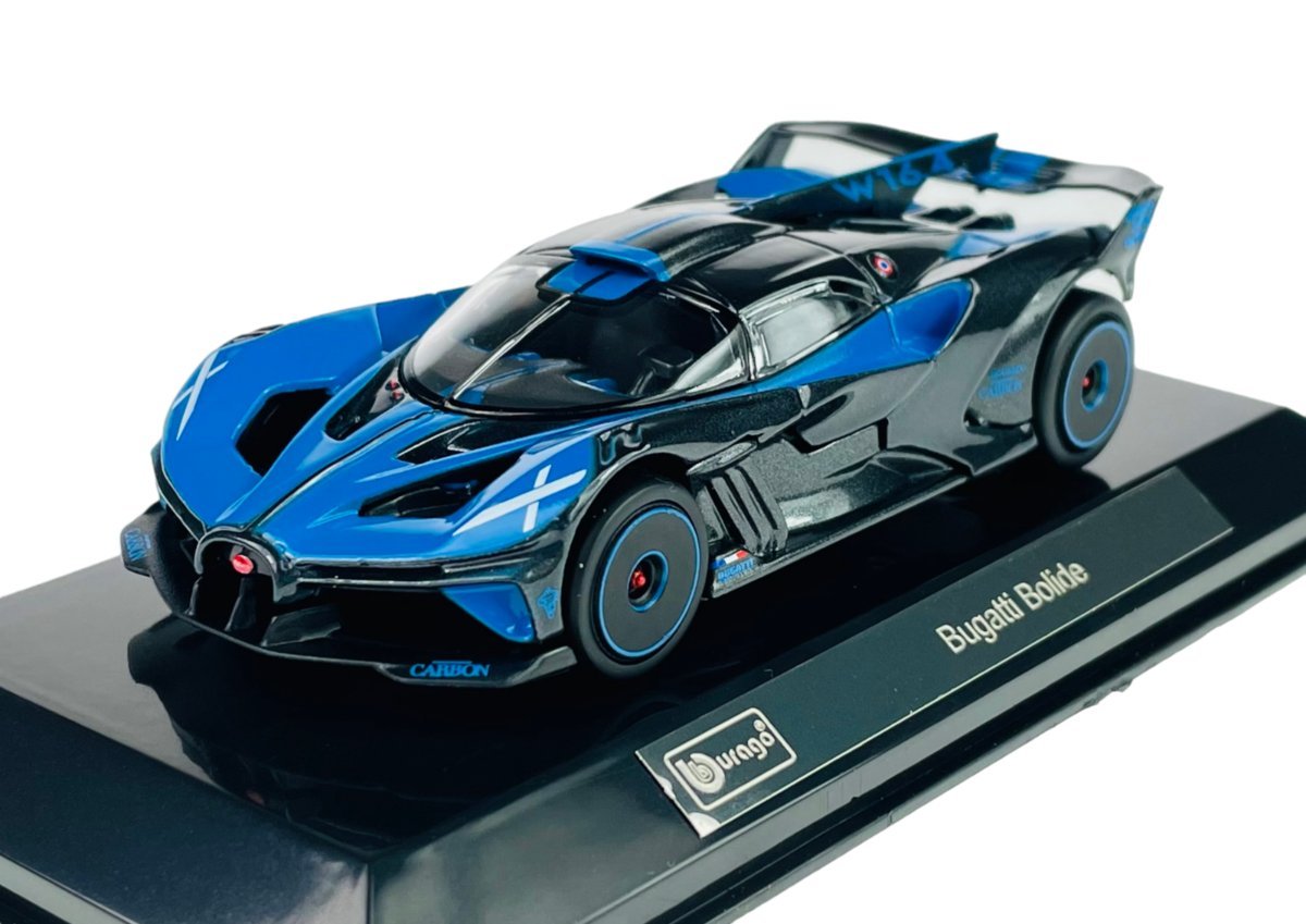 BBURAGO RACE BUGATTI BOLIDE W16 8.0 1:43 + GABLOTKA 38306