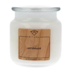 Świece - Zapachowa świeca sojowa Moma Fragrances, 500 ml o zapachu Caribbean - grafika 1