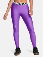 Legginsy - Legginsy Treningowe Damskie Ua Hg Authentics Leggin Under Armour 1383559-525 Fioletowy - miniaturka - grafika 1