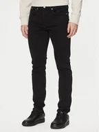 Spodnie męskie - Calvin Klein Jeans Jeansy J30J326532 Czarny Slim Fit - miniaturka - grafika 1