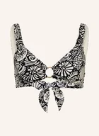 Koszulki i topy damskie - Seafolly Bralette Bikini Top Shells schwarz - miniaturka - grafika 1