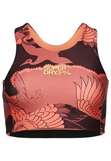 Biustonosze - Superdry Core Active Biustonosz Bielizna damska, Red Tsuru Print, 44 - grafika 1