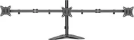 Uchwyty do monitorów - LogiLink Stojak biurkowy na 3 monitory 17" - 27" BP0174 - miniaturka - grafika 1
