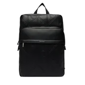 Torby męskie - Saszetka Calvin Klein Emblem Aop Emboss Slim Square Bp LV04D3328G Czarny - miniaturka - grafika 1