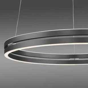 Lampa wisząca LED PURE E-Loop, szara, Ø 70 cm, aluminium, CCT - Lampy sufitowe - miniaturka - grafika 4