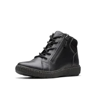 Botki damskie - Clarks Damskie botki Caroline Park, Black Combi, 37 EU - miniaturka - grafika 1