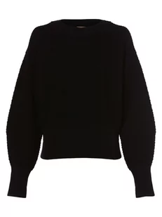 BOSS - Sweter damski z dodatkiem jedwabiu  Faliedra, czarny - Swetry damskie - miniaturka - grafika 1