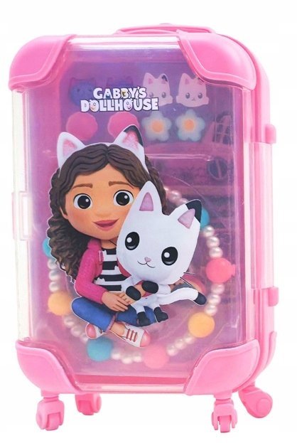 Walizka Koci Domek Gabi Zestaw 13w1 Bransoletka Naklejki