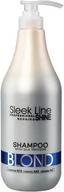 Szampony do włosów - Stapiz PROFESSIONNEL Sleek Line Repair & Shine Shampoo BLOND Regenerujący Szampon do włosów blond z jedwabiem 1000ml - miniaturka - grafika 1