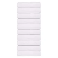 Ręczniki - vidaXL Ręczniki kąpielowe, 10 szt., białe, 100x150 cm, bawełna 100% - miniaturka - grafika 1