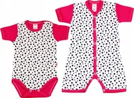 Rampersy - BODY Kr RAMPERS Kr Zestaw Serd RÓŻ r 80 KLEKLE - miniaturka - grafika 1