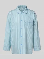 Piżamy męskie - Góra od piżamy z kieszenią na piersi - miniaturka - grafika 1